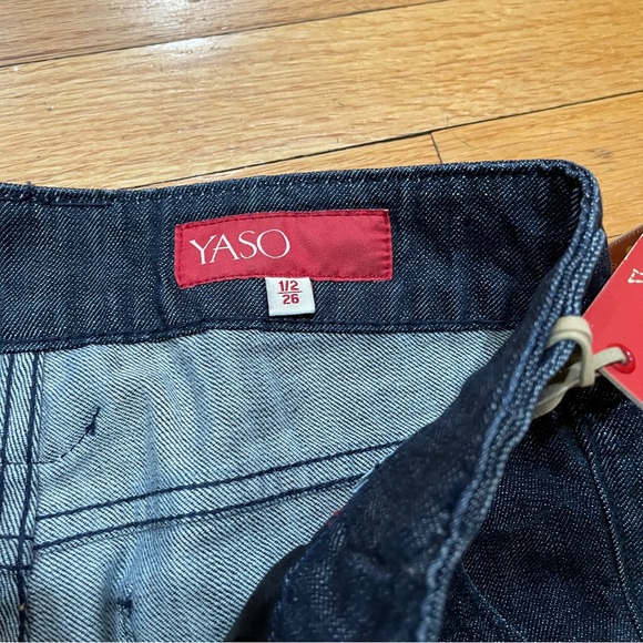 Vintage Y2K Yaso Womens Flare Leg Jeans Size 26 Inseam 32” Dark Wash NEW W TAGS - Picture 6 of 15